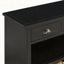 Console rétro avec paniers tissés jacinthe d'eau-821422418