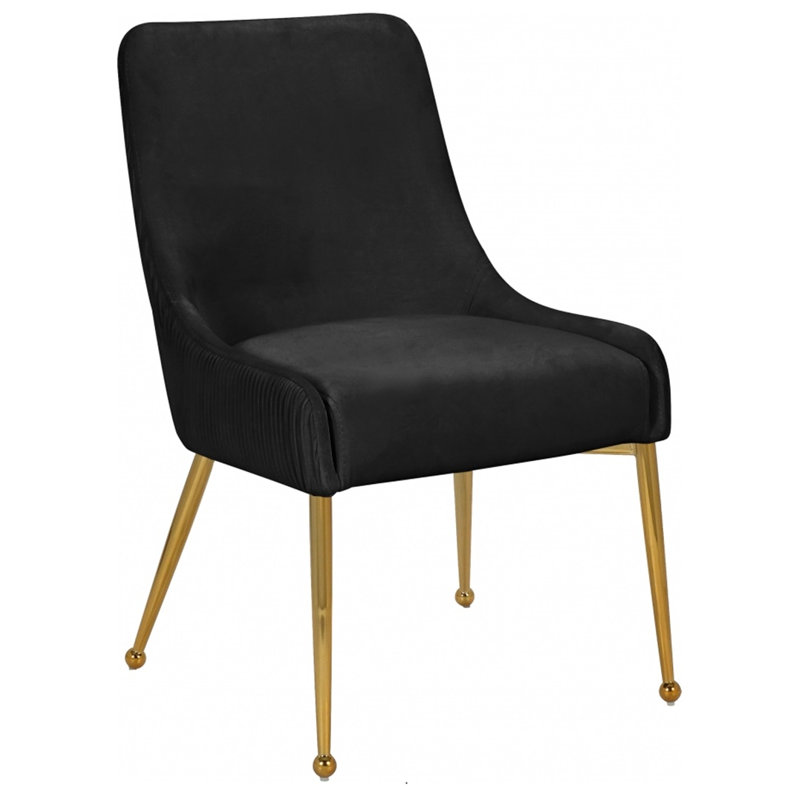 Chaise de salle à manger Elidet, Noir