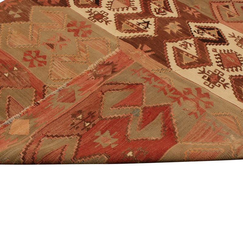 One-of-a-Kind 3'8" X 7'3" Flatweave Area Rug