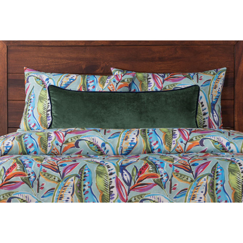 Tropical Print Duvet Cover & Insert Set, Multi-color, California King Duvet Cover + 2 King Shams