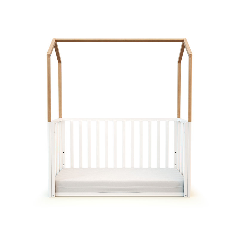 Cot Bed, White/Natural