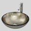 Metro Lane 42mm L x 42mm W Natural Glass Oval Sink with Tap-819194485