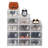 Shoe Storage Boxes 12 Pack Clear Plastic Stackable