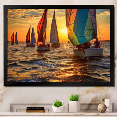 «Boating Bliss II» - art mural nautique