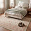 Tapis Epidote traditionnel à motif floral intégral or ivoire beige rose antidérapant à poils courts pour intérieur et extérieur, adapté aux animaux de compagnie, salon, chambre, salle à manger, entrée, couloir, bureau, lavable-2015180606