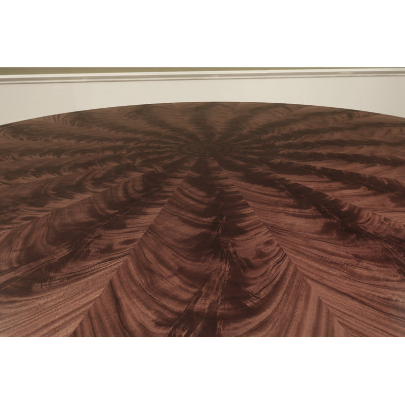Round Mahogany Dining Table For Seating 10-12 People 