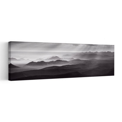 «Desert Mountain Layers», art dramatique paisible et paisible paysage de montagne