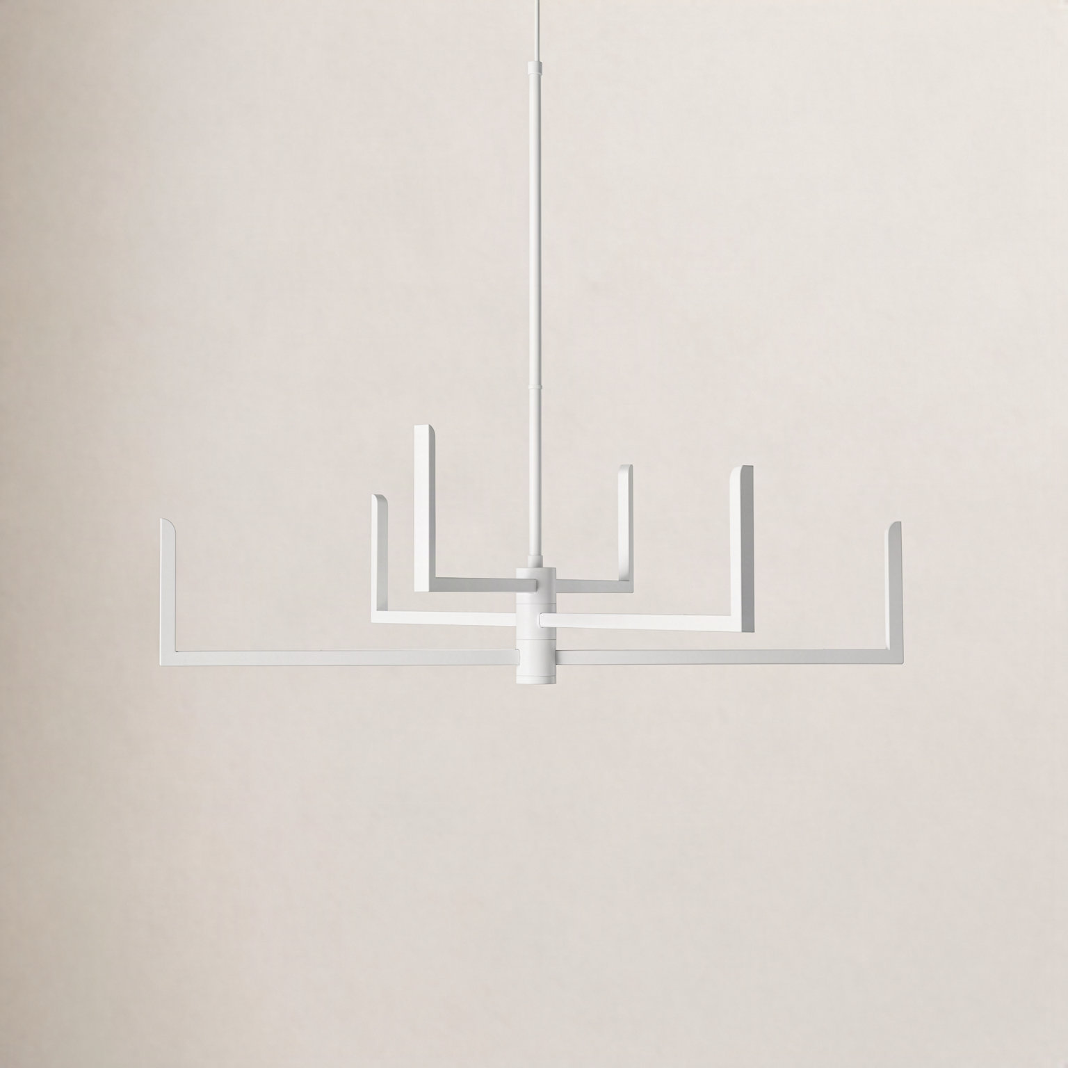 Lolita 6 - Light Dimmable LED Chandelier, Satin White