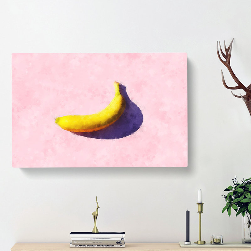 The Banana - Wrapped Canvas, 35cm H x 50cm W x 3cm D