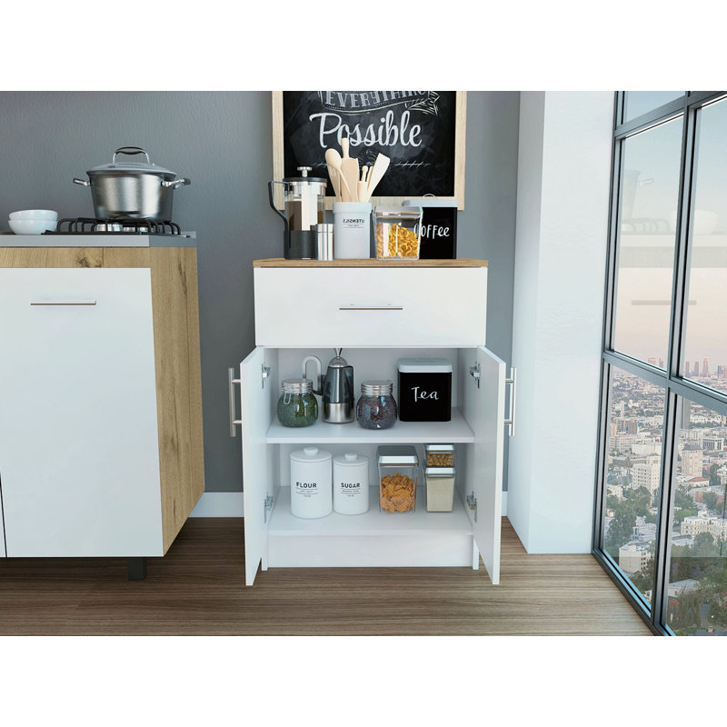1-Drawer Rectangle Pantry Cabinet