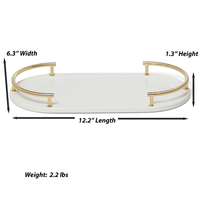 Plateau de courtoisie (garniture en laiton) Dubaï, Bordure laiton