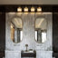 Éclairage pour meuble-lavabo moderne en cristal 3 lumières-70050909-70050908