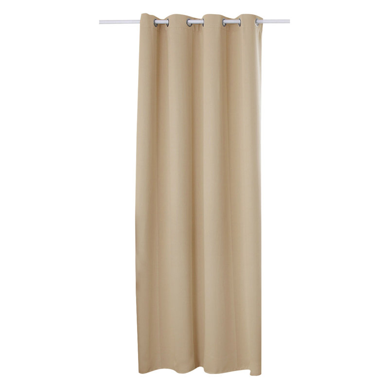 Avahlyn Room Darkening Eyelet Curtain Panel, Width 135 x Drop 245 cm, Champagne