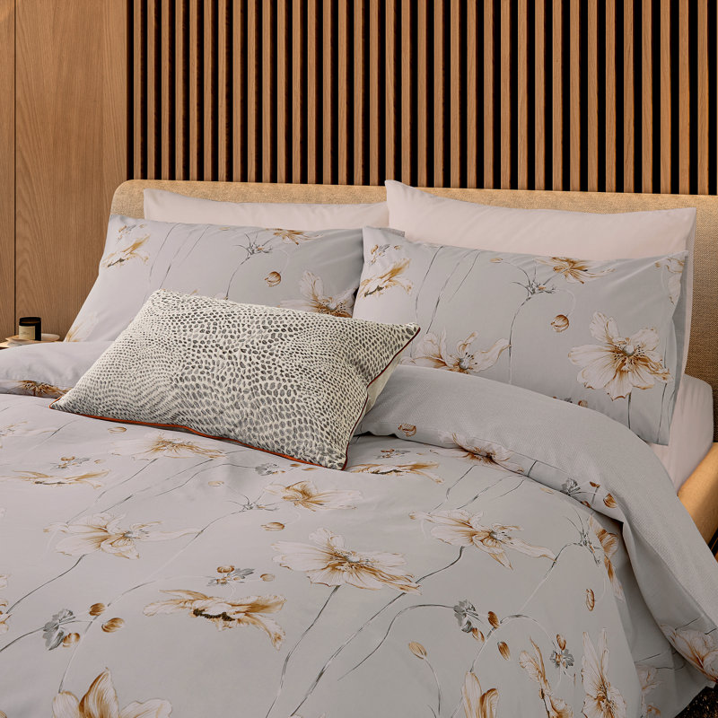 Alaula Cotton Floral Duvet Cover Set with Pillowcases Included, Super King Duvet Cover + 2 Pillowcases