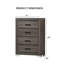 Mobilier de chambre à coucher moderne de style transitionnel 1pc