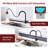 SUMERAIN Pull Down Kitchen Sink Faucet Single Handle Single Hole Lead Free-113958610