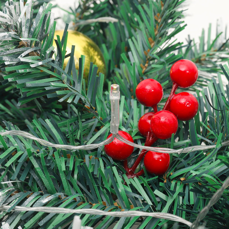 270cm Lighted Faux Garland with Lights