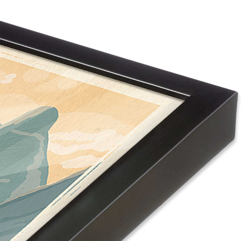 «Golden Hour Expedition», Cadre en zinc patiné, H 15,25 po x l 12,25 po