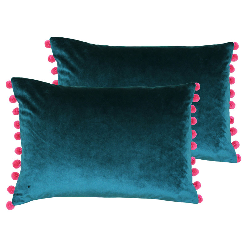 Cushion, Teal/Berry