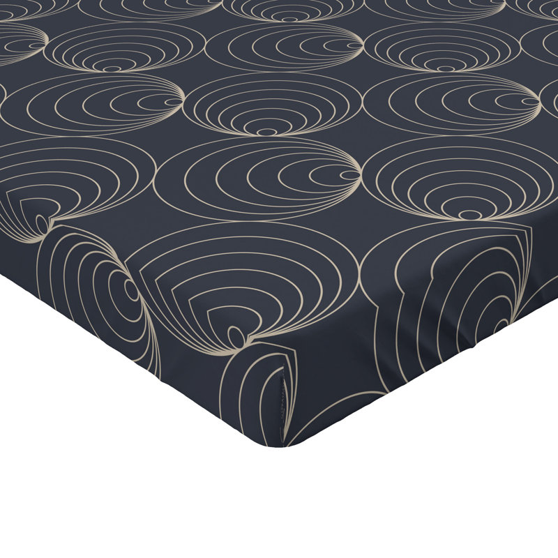 Drap-housse Ambesonne, Gris anthracite, gris, noix de coco / géométriqu, Drap-housse de taille très grand