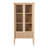 Aleric Modern Fluted Glass Bookshelf Cabinet-1623066702