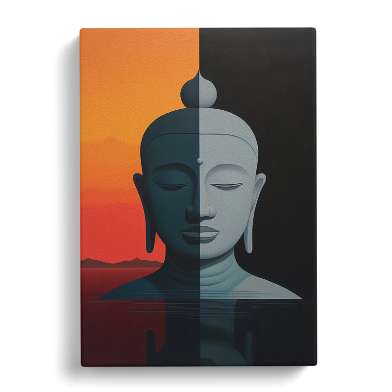 Buddha Minimalism - Wrapped Canvas, 60cm H x 40cm W x 3cm D