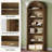 Chic Bookshelf,Wooden Display Shelving Unit,Arched Bookcase-570764471-570764459