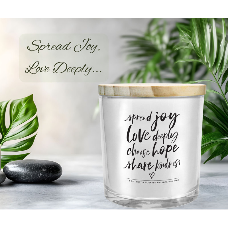 Soy Candle Spread Joy Love Deeply