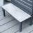 2-Piece Patio Aluminum Rectangular Side Tables