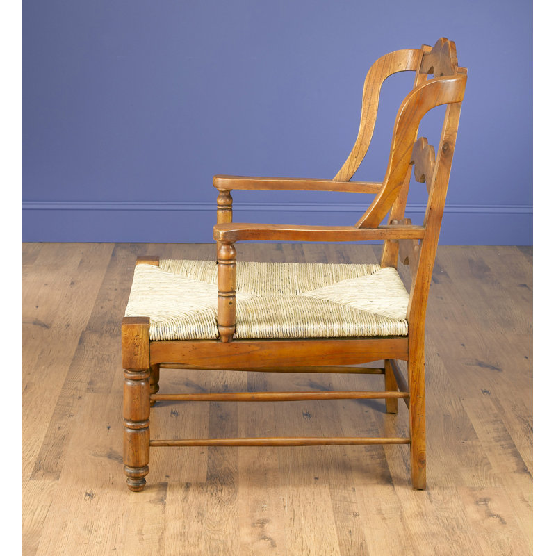 Getz Wingback Chair and Ottoman, Walnut