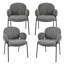 Anston 46cm H Linen Upholstered Metal Armchair-878033089