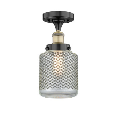 Dore Glass Semi Flush Mount