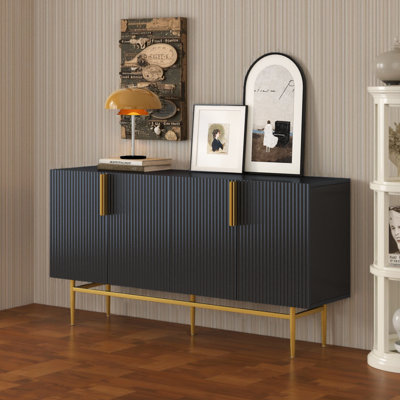 Modern Elegant 4-Door Sideboard, Buffet Cabinet