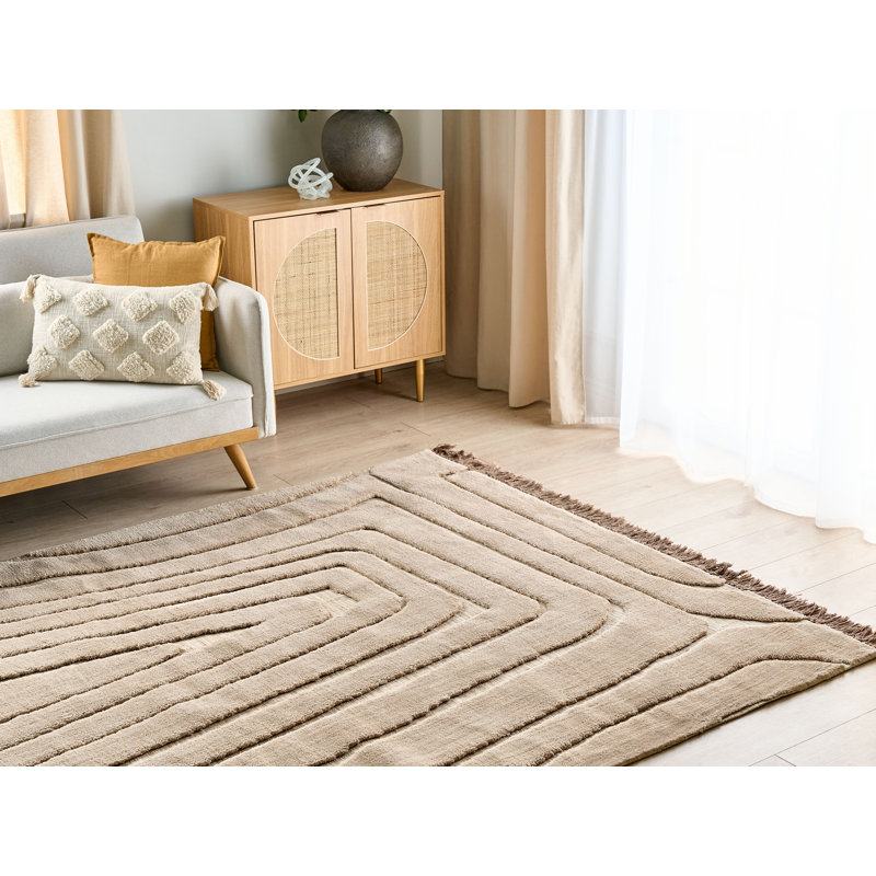 Laub Machine Woven Beige Indoor Rug, Rectangle 200 x 300cm