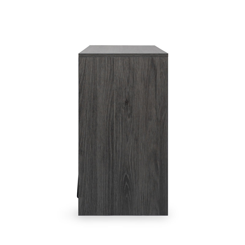 Hybrid X Desk Desk Shell, Grey Oak