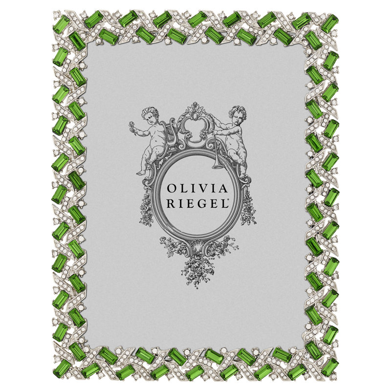 Silver Hamilton Picture Frame, Emerald
