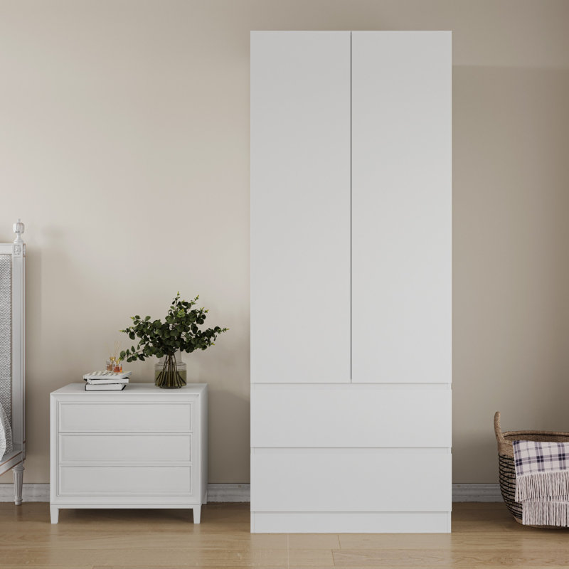 Armoire penderie avec tiroirs Chayton