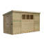 4 Ft. W x 14 Ft. D Shiplap Pent Wooden Shed