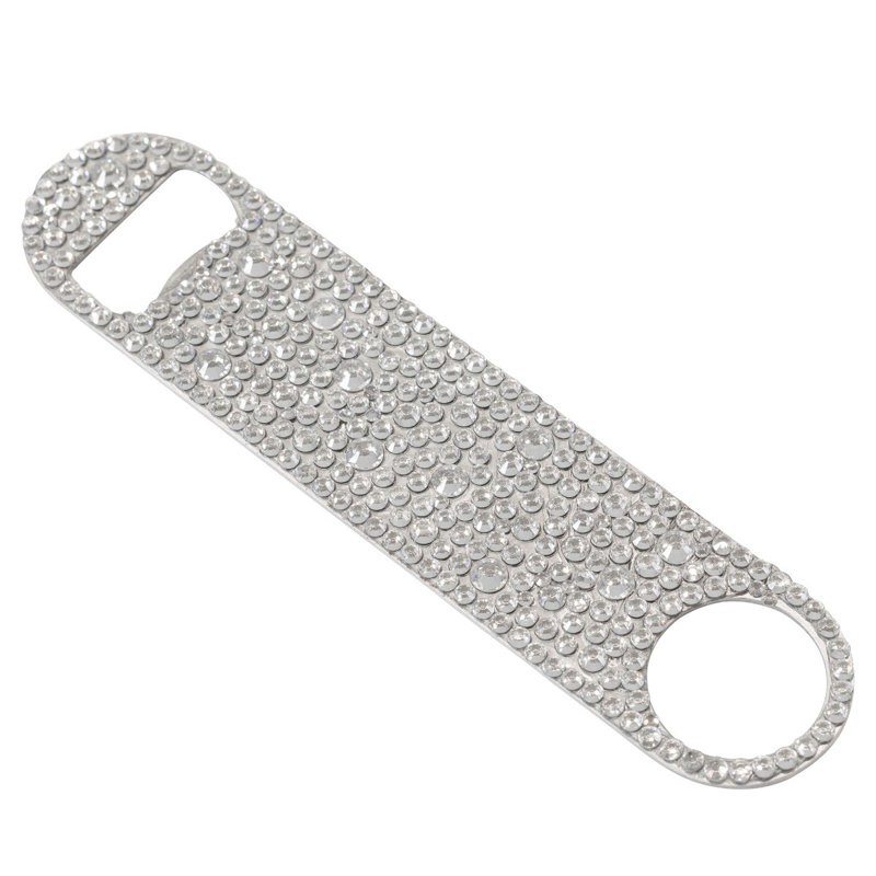 Sparkles Home Strass Bottle Opener | Oversized Steel Bar Tool with Hand-Applied Glass Rhinestones