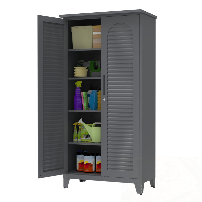Grande armoire de rangement en métal avec grand espace de rangement