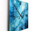 Symphony Blue Drip Paint II - horloge murale surdimensionnée-1975723317