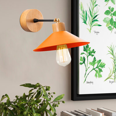 Lampe murale moderne, corps en fer avec base charme, 9,4 po de diamètre x 7,9 po de hauteur | Douille E27, 40 W maximum | Éclairage élégant et fonctionnel pour la décoration intérieure | Certifié IP20, parfait pour les espaces de salon, de chambre 