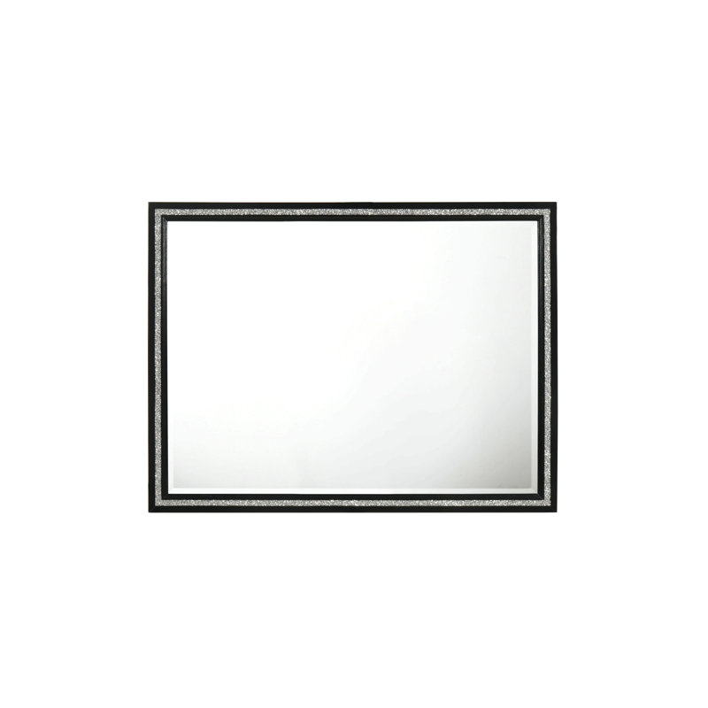 Miroir noir patiné
