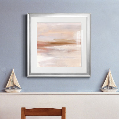 Golden Horizon II - reproduction encadrée de qualité supérieure - prête à être accrochée
