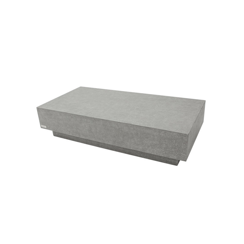 Tevere 60" Rectangular Concrete Coffee Table, Space Grey