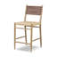 Brielle Upholstered Stool with Solid Wood Frame