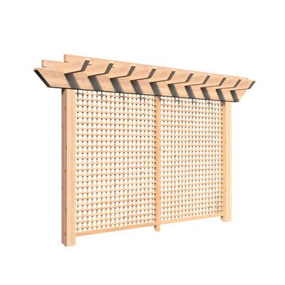 Pergola en bois massif