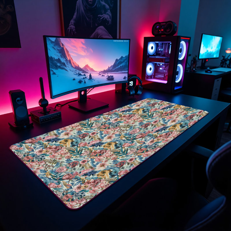 Polyester Desk Pad, 31.5x15.5