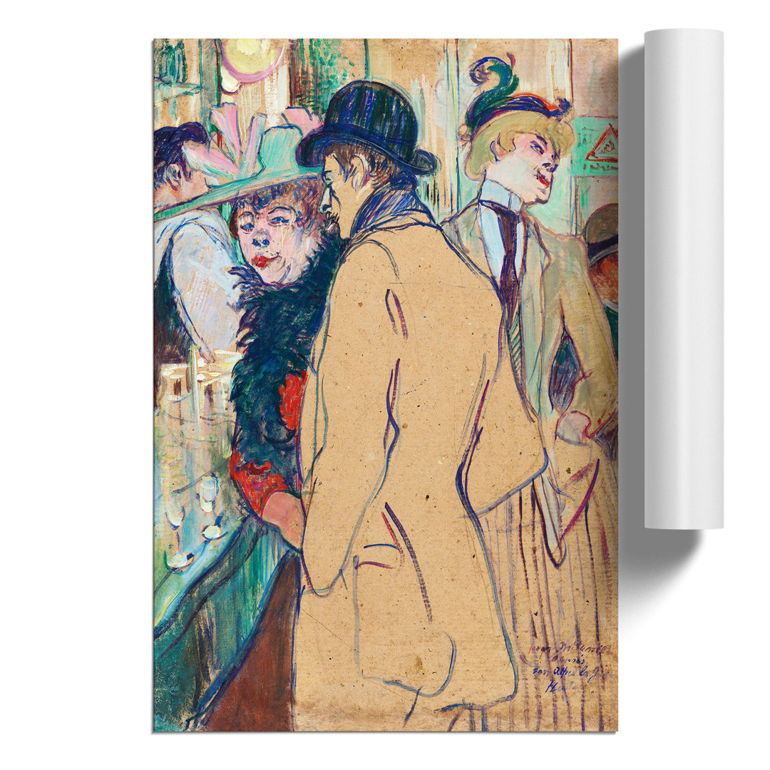 Alfred La Guigne by Henri de Toulouse Lautrec - Frameless Print