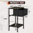 15.79'' W Metal Nightstand-473462116-523997570